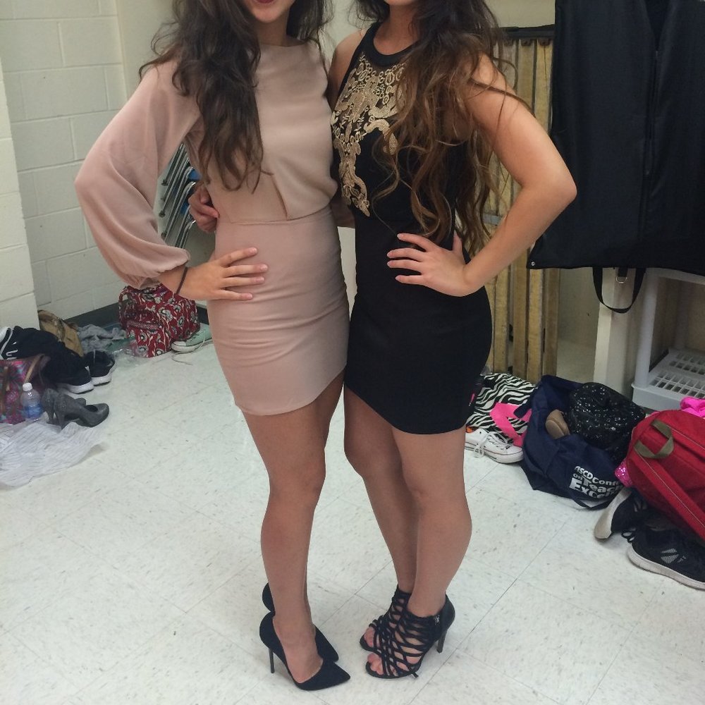 Pink long sleeve mini dress!